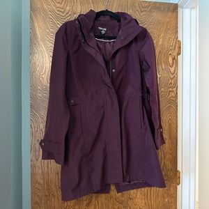 Kirkland Burgundy Tunic Rain Jacket